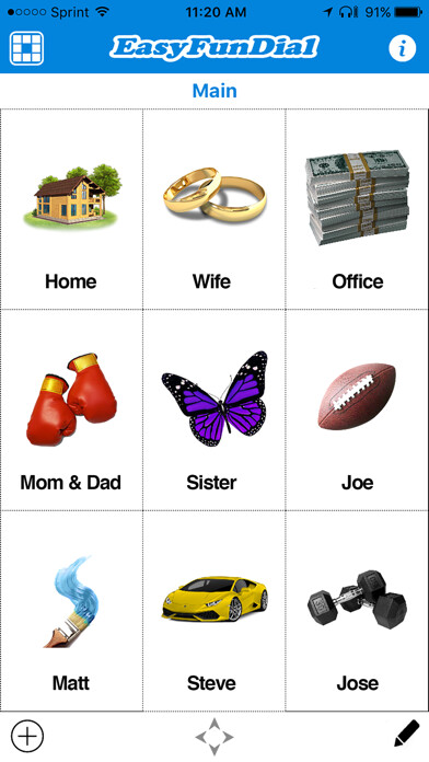 Emulate iPhone app Easy Fun Dial using MyAndroid Emulate iPhone app Easy Fun Dial using MyAndroid