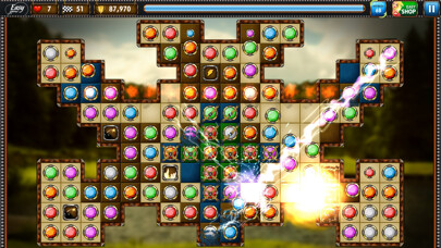 Emulate iPhone app Easy Gems! Best Free Jewel Match 3 Game! using MyAndroid