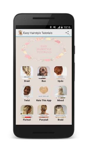 Run android online APK Easy Hairstyle Tutorials from MyAndroid or emulate Easy Hairstyle Tutorials using MyAndroid