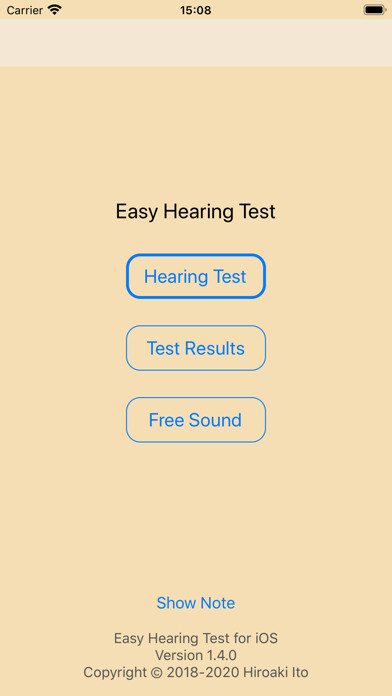 Emulate iPhone app Easy Hearing Test using MyAndroid Emulate iPhone app Easy Hearing Test using MyAndroid