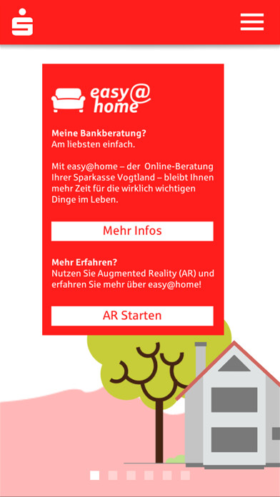 Emulate iPhone app easy@home-Sparkasse-Vogtland using MyAndroid