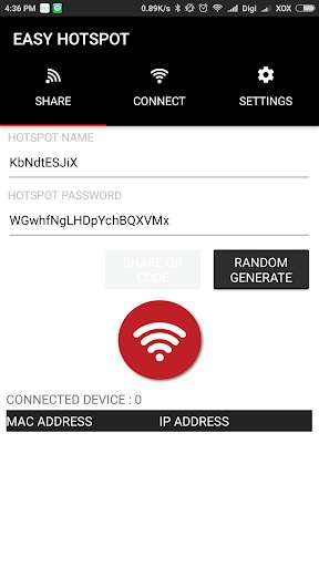 Run android online APK Easy Hotspot Free from MyAndroid or emulate Easy Hotspot Free using MyAndroid