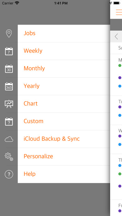 Emulate iPhone app Easy Hours using MyAndroid