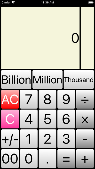 Emulate iPhone app Easy Input Calculator using MyAndroid