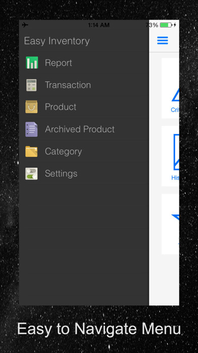 Emulate iPhone app Easy Inventory for Business using MyAndroid