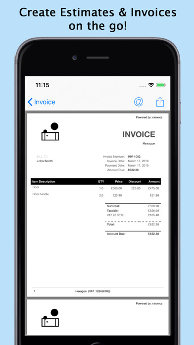 Emulate iPhone app Easy Invoice Pro - PDF export using MyAndroid Emulate iPhone app Easy Invoice Pro - PDF export using MyAndroid