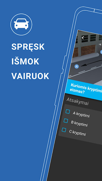 Run android online APK EasyKET - KET teorijos testai from MyAndroid or emulate EasyKET - KET teorijos testai using MyAndroid