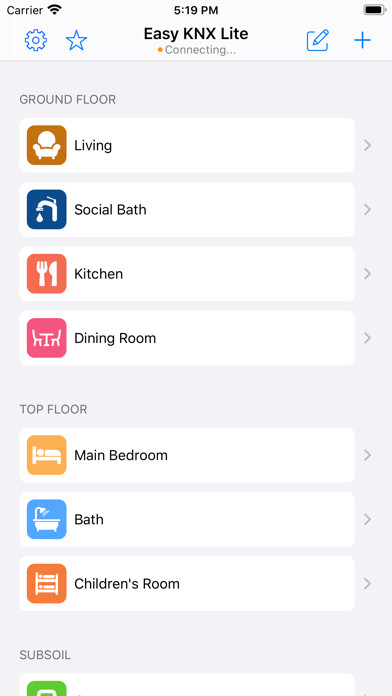 Emulate iPhone app Easy KNX Lite using MyAndroid Emulate iPhone app Easy KNX Lite using MyAndroid
