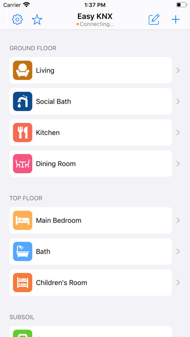 Emulate iPhone app Easy KNX using MyAndroid Emulate iPhone app Easy KNX using MyAndroid
