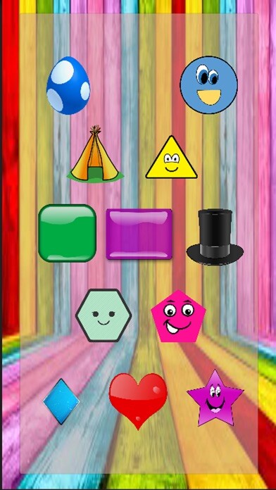 Emulate iPhone app Easy Learning Shapes for toddlers using MyAndroid