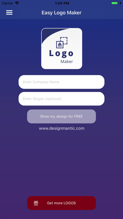 Emulate iPhone app Easy Logo Maker - DesignMantic using MyAndroid Emulate iPhone app Easy Logo Maker - DesignMantic using MyAndroid