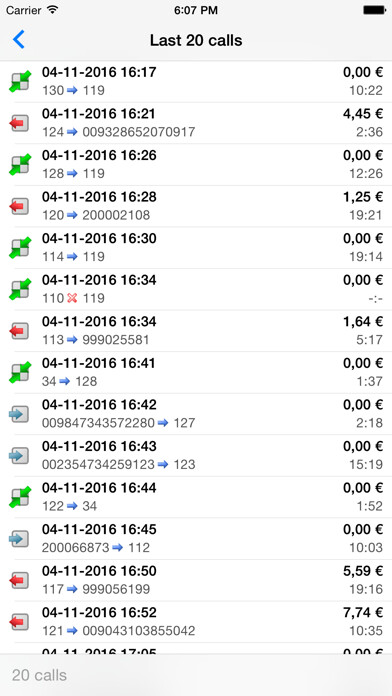 Emulate iPhone app EasyLynq - Call Accounting using MyAndroid