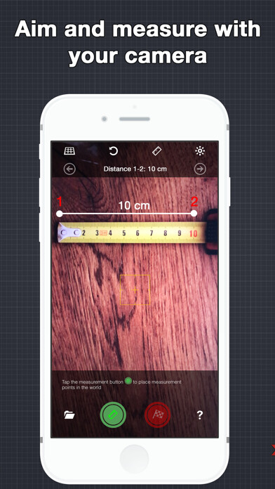 Emulate iPhone app EasyMeasure AR using MyAndroid