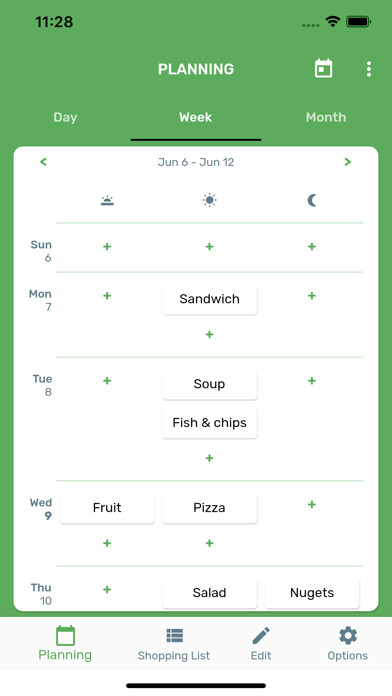 Emulate iPhone app Easy Menu Planner using MyAndroid Emulate iPhone app Easy Menu Planner using MyAndroid