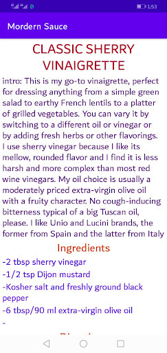 Run android online APK Easy modern sauces recipes from MyAndroid or emulate Easy modern sauces recipes using MyAndroid