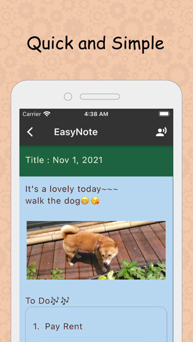 Emulate iPhone app EasyNote - Notepad widget using MyAndroid Emulate iPhone app EasyNote - Notepad widget using MyAndroid