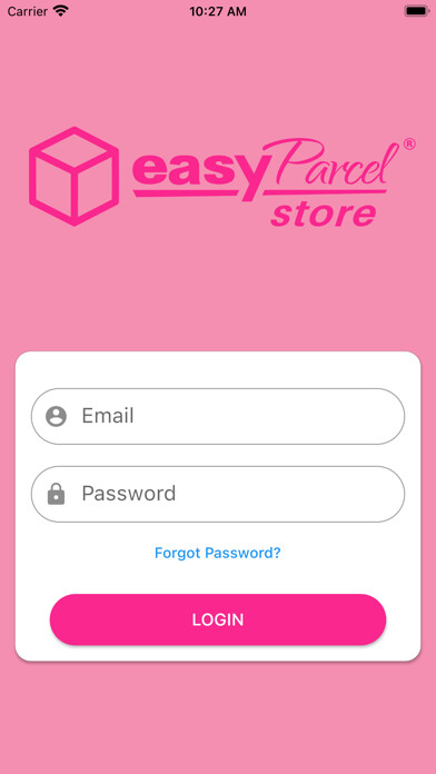 Emulate iPhone app EasyParcel Store using MyAndroid