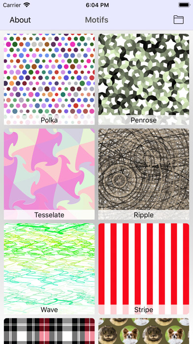Emulate iPhone app EasyPattern using MyAndroid