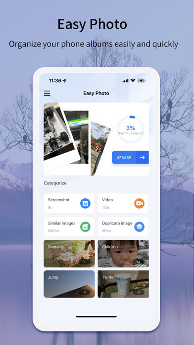 Emulate iPhone app EasyPhoto-Photo Manager using MyAndroid