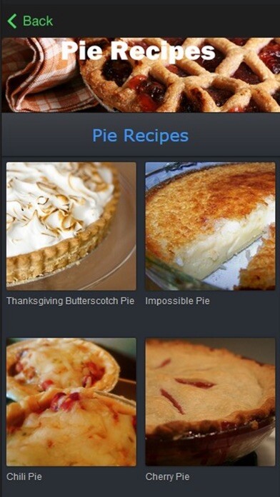 Emulate iPhone app Easy Pie Recipes using MyAndroid Emulate iPhone app Easy Pie Recipes using MyAndroid
