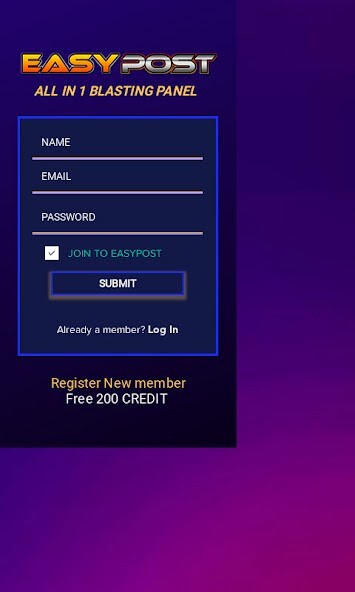 Run android online APK Easy Post from MyAndroid or emulate Easy Post using MyAndroid