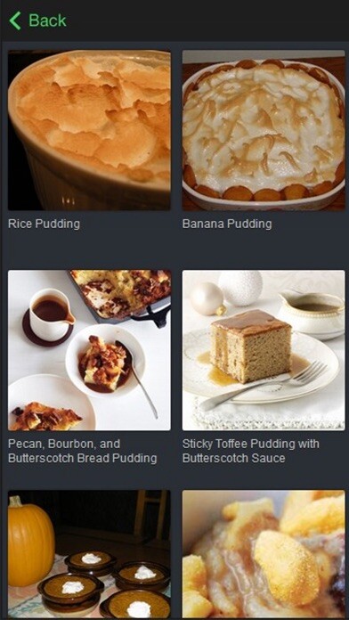 Emulate iPhone app Easy Pudding Recipe Free using MyAndroid
