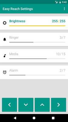 Emulate Android APK Easy Reach Settings