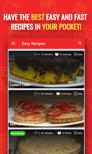 Run android online APK Easy Recipes and Simple from MyAndroid or emulate Easy Recipes and Simple using MyAndroid