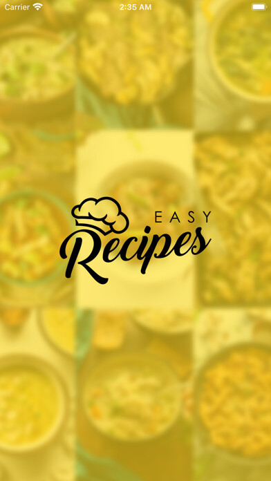 Emulate iPhone app Easy Recipes : Quick & Simple using MyAndroid