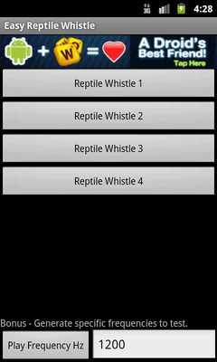 Emulate Android APK Easy Reptile Whistle Emulate Android APK Easy Reptile Whistle
