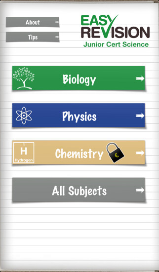 Emulate iPhone app Easy Revision Junior Cert Science using MyAndroid Emulate iPhone app Easy Revision Junior Cert Science using MyAndroid