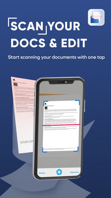 Emulate iPhone app Easy Scanner : Simple Scan using MyAndroid