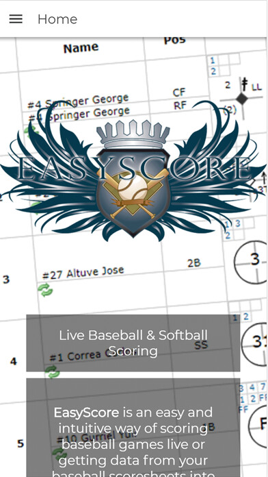 Emulate iPhone app EasyScore Baseball Scoring using MyAndroid Emulate iPhone app EasyScore Baseball Scoring using MyAndroid