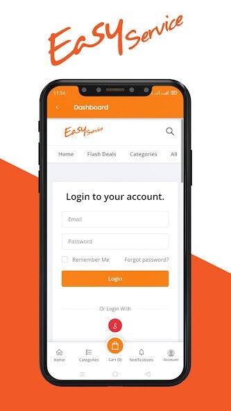 Run android online APK EASYSERVICE from MyAndroid or emulate EASYSERVICE using MyAndroid