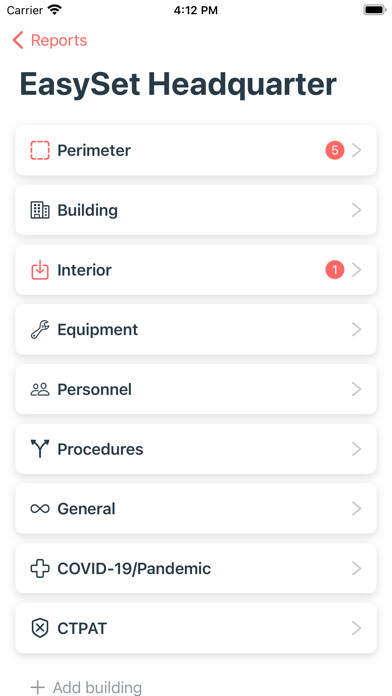 Emulate iPhone app EasySet - Security Templates using MyAndroid