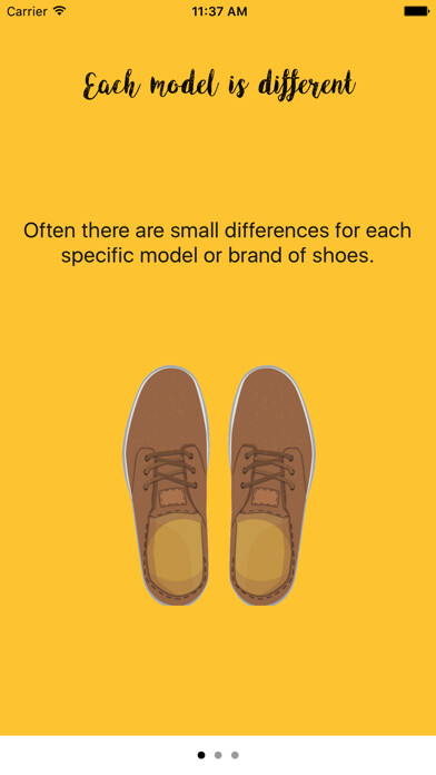 Emulate iPhone app EasyShoes - Shoe Size Reminder using MyAndroid Emulate iPhone app EasyShoes - Shoe Size Reminder using MyAndroid