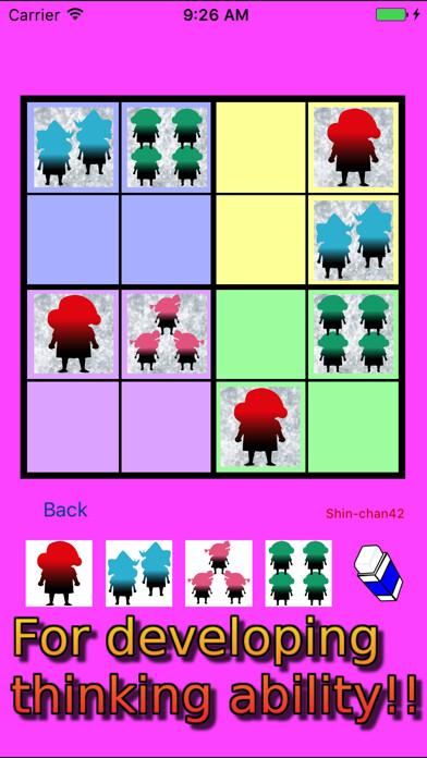 Emulate iPhone app Easy Sudoku 4x4 to 7x7 for Color Figures using MyAndroid Emulate iPhone app Easy Sudoku 4x4 to 7x7 for Color Figures using MyAndroid