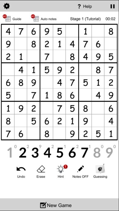 Emulate iPhone app Easy Sudoku : Snap your sudoku using MyAndroid