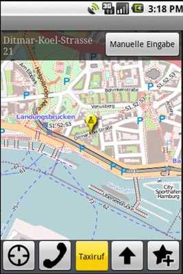 Emulate Android APK easytaxi Button