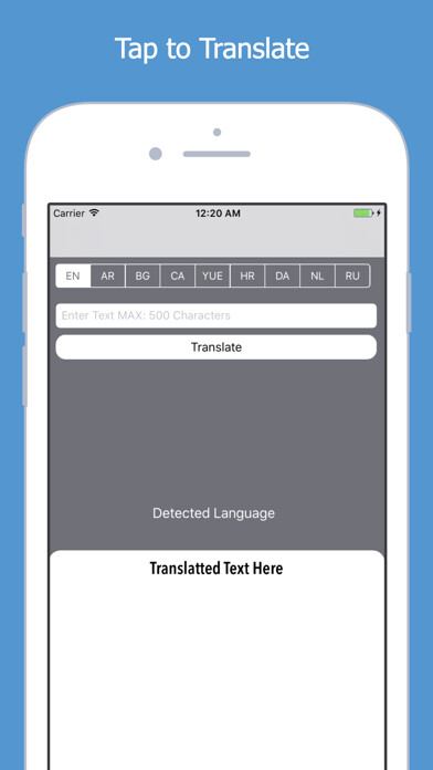 Emulate iPhone app Easy Translate Voice & Text using MyAndroid Emulate iPhone app Easy Translate Voice & Text using MyAndroid