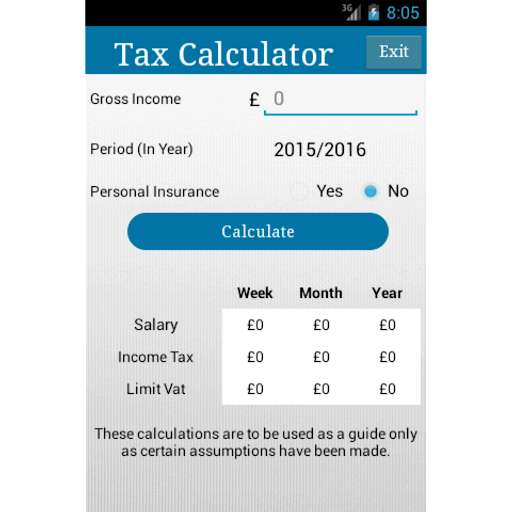 Run android online APK Easy UK TAX Calculator from MyAndroid or emulate Easy UK TAX Calculator using MyAndroid
