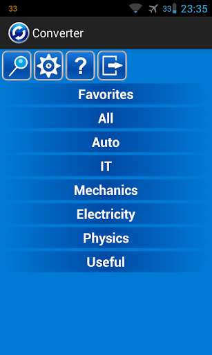 Emulate Android APK Easy units converter
