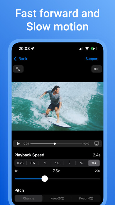 Emulate iPhone app Easy Video Speed Editor using MyAndroid Emulate iPhone app Easy Video Speed Editor using MyAndroid