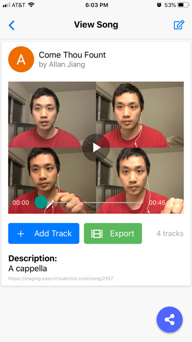 Emulate iPhone app EasyVirtualChoir using MyAndroid Emulate iPhone app EasyVirtualChoir using MyAndroid