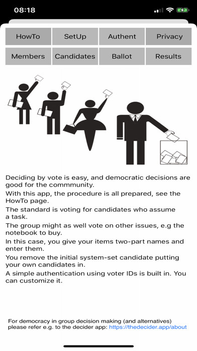 Emulate iPhone app EasyVoting-2 for groups using MyAndroid Emulate iPhone app EasyVoting-2 for groups using MyAndroid