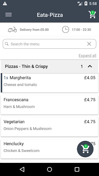Run android online APK Eata-Pizza from MyAndroid or emulate Eata-Pizza using MyAndroid