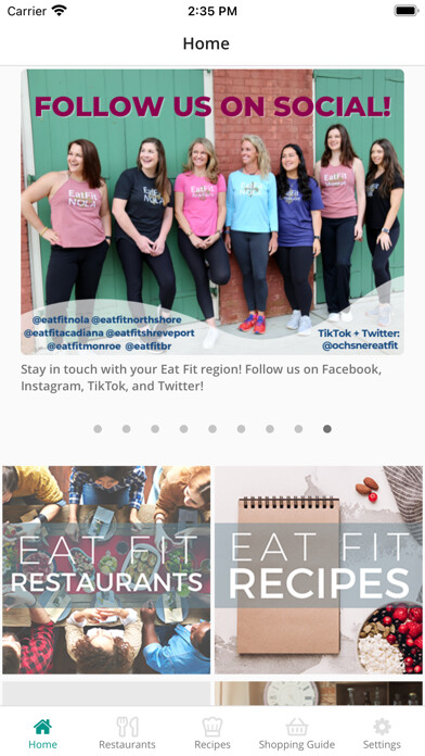 Emulate iPhone app Eat Fit using MyAndroid