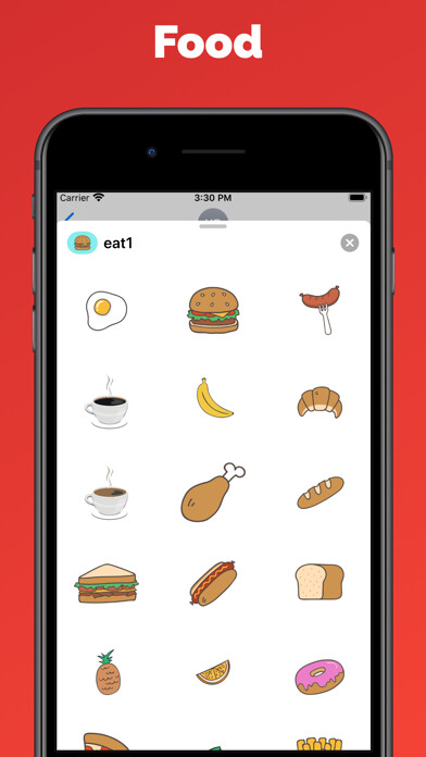 Emulate iPhone app Eat & Food - emoji & stickers using MyAndroid Emulate iPhone app Eat & Food - emoji & stickers using MyAndroid
