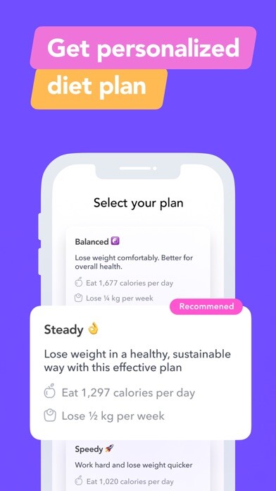 Emulate iPhone app Eatingo - healthy eating coach using MyAndroid