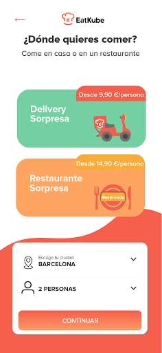 Run android online APK EatKube - Delivery y Restaurantes Sorpresa from MyAndroid or emulate EatKube - Delivery y Restaurantes Sorpresa using MyAndroid